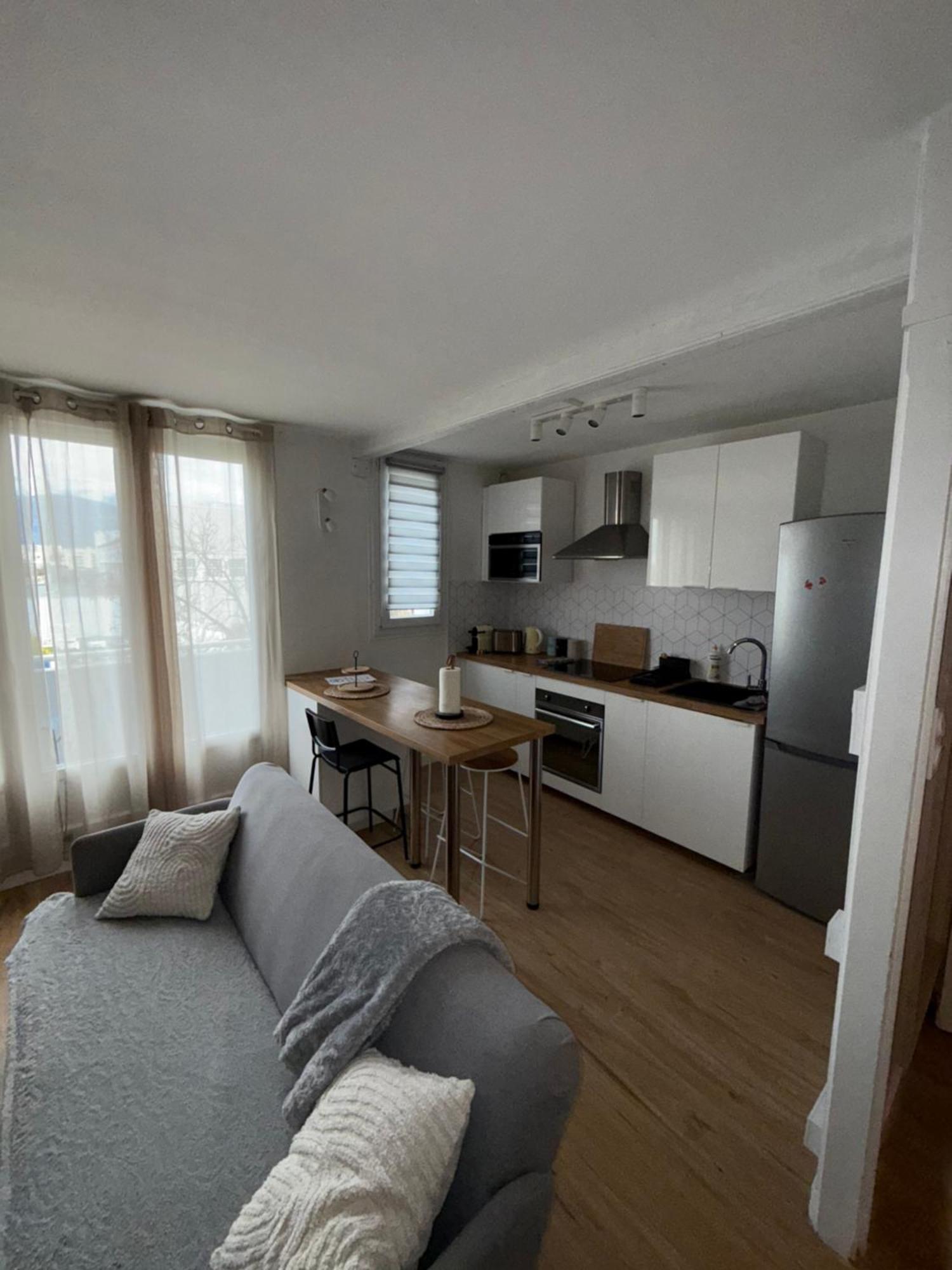 Superbe Duplex Avec Parking Gratuit Apartment Grenoble Luaran gambar